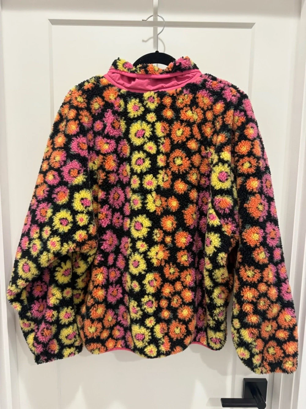 Free People Rocky Ridge Hit the Slopes fleece - Pink & Yellow daisy print - Picture 5 of 7